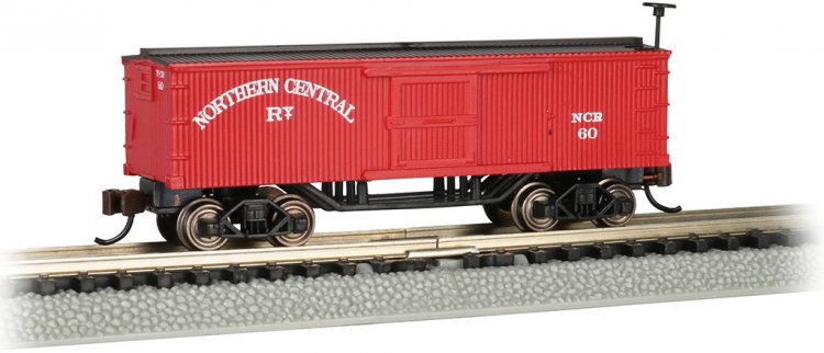 Northern Central - Old-Time Box Car (N Scale) - Click Image to Close