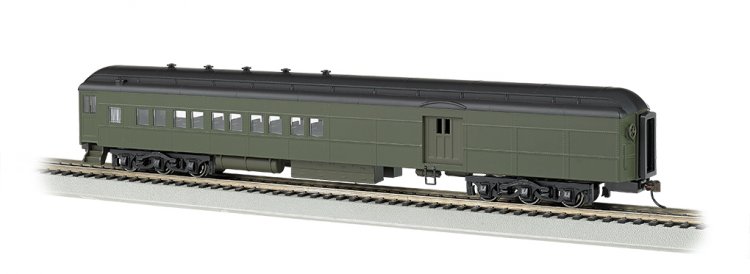 Painted Unlettered Pullman Green - 72' Heavyweight Combine (HO) - Click Image to Close