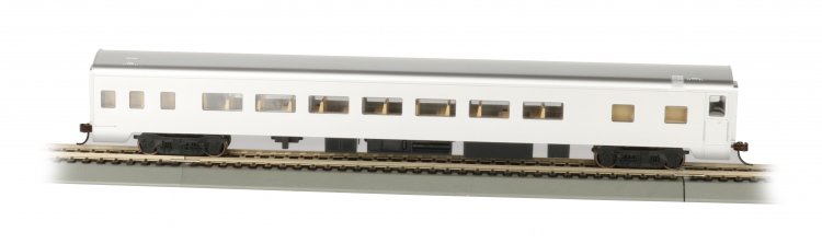 Unlettered, Aluminum Smooth-Side Coach w/ Lighted Interior (HO) - Click Image to Close