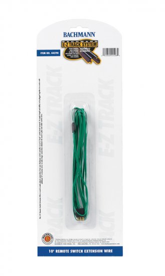 10' Green Switch Extension Wire (All Scales) - Click Image to Close