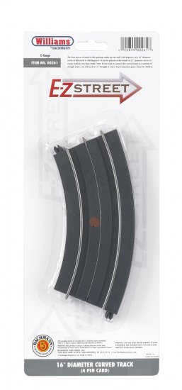 E-Z Street® 16" Diameter Curved Track (4/Card) - Click Image to Close