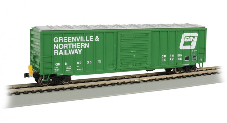 50' Outside Braced Box Car with FRED - Greenville & Northern - Click Image to Close