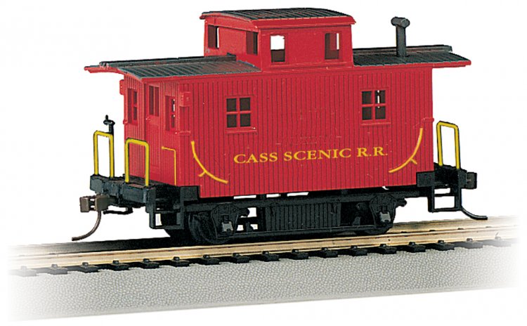 Cass Scenic R.R. - Old-Time Bobber Caboose (HO Scale) - Click Image to Close