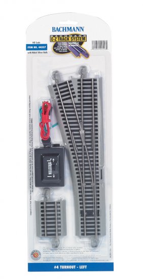 #4 Turnout- Left (HO Scale) - Click Image to Close