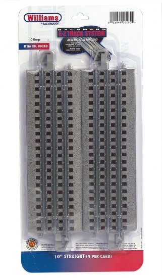 10 inch Straight Track (4 pcs) - carded - Click Image to Close