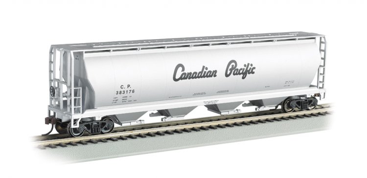 Canadian Pacific - 4 Bay Cylindrical Grain Hopper - Click Image to Close