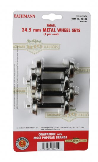 Small Metal Wheel Set (4 per card) (Large Scale) - Click Image to Close