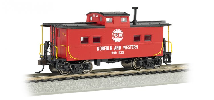 Norfolk & Western - Red #500 825 - NE Steel Caboose - Click Image to Close