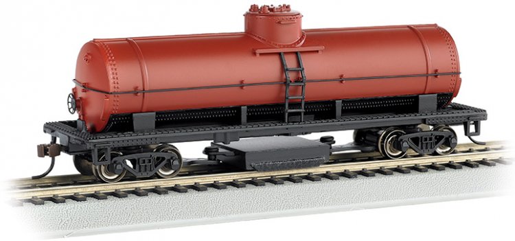 Unlettered - Oxide Red - Track-Cleaning Single-Dome Tank Car - Click Image to Close
