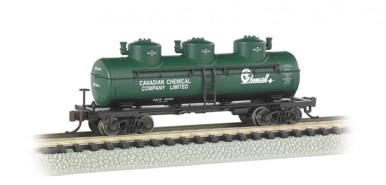 Chemcell - 3-Dome Tank Car - Click Image to Close