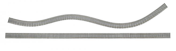 36" Nickel Silver Flex Track (25 pieces/box) (HO Scale) - Click Image to Close