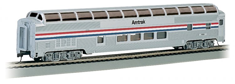 Amtrak Phase II - 85' BUDD Full Dome (HO Scale) - Click Image to Close
