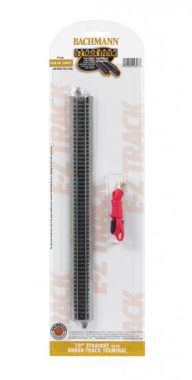 10" Straight with Under-Track Terminal (N Scale) - Click Image to Close