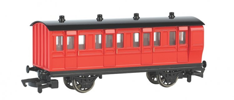 Red Brake Coach (HO Scale) - Click Image to Close