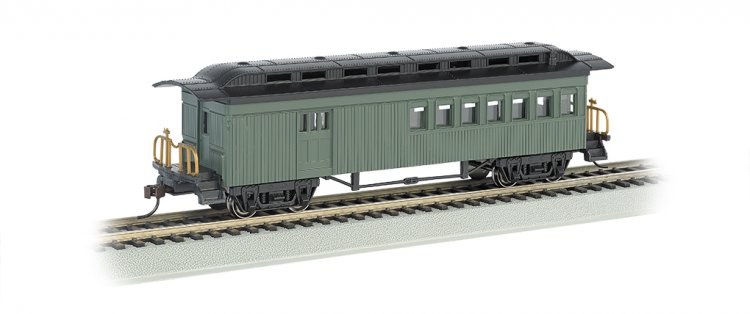 Combine (1860-80 era) - Painted Unlettered Green (HO Scale) - Click Image to Close