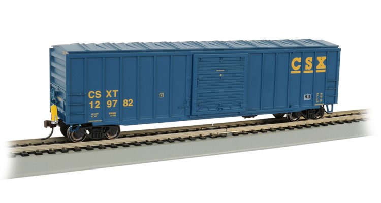 50' Outside Braced Box Car with FRED - CSX® - Click Image to Close