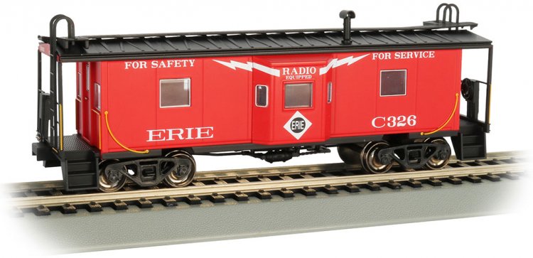 Erie - Bay Window w/ Roof Walk Caboose (HO Scale) - Click Image to Close