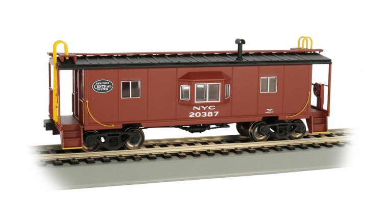 NYC - Bay Window w/ Roof Walk Caboose (HO Scale) - Click Image to Close