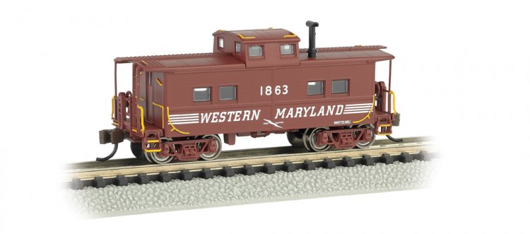Western Maryland® #1863 (Speed Lettering) - NE Steel Caboose - Click Image to Close