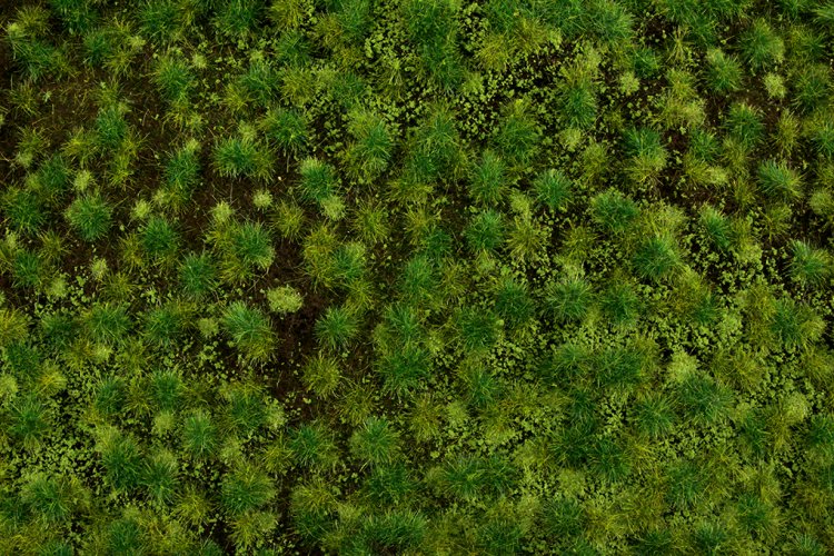 Medium Green Tufted Grass Mat (one 11.75" X 7.5" sheet) - Click Image to Close