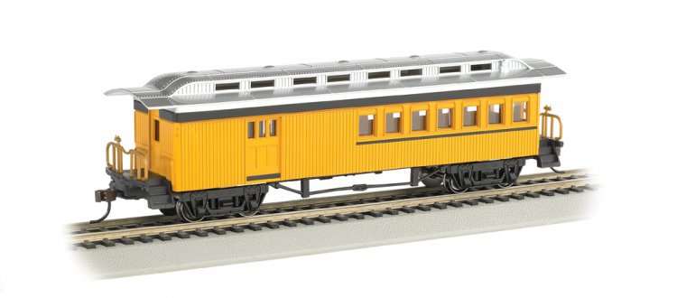 Combine (1860-80 era) - Painted Unlettered Yellow (HO Scale) - Click Image to Close