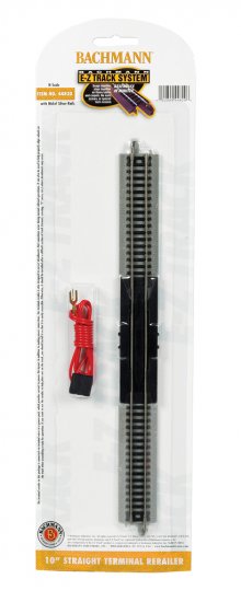 10" Straight Terminal Rerailer with Wire (N Scale) - Click Image to Close