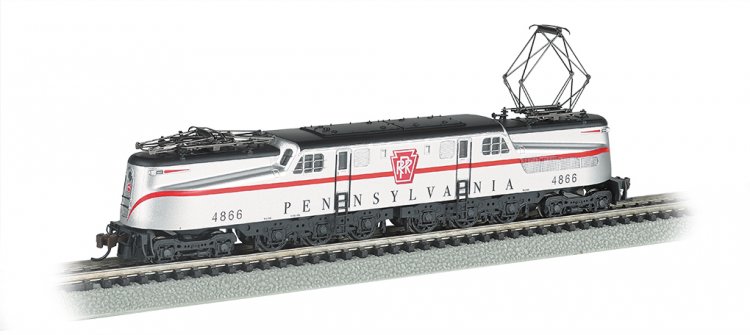 PRR GG-1 #4866 – Silver w/ Red Stripe DCC Ready (N Scale) - Click Image to Close