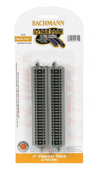 5" Straight Track (N Scale) - Click Image to Close