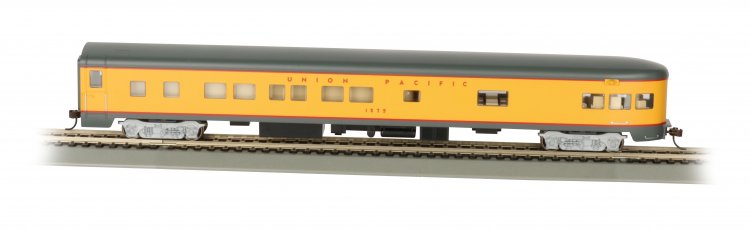 Union Paciific® Smooth-Side Observation Car w/ Lighted Intr (HO) - Click Image to Close