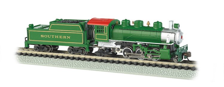 Southern (Green) - Prairie 2-6-2 & Tender (N Scale) - Click Image to Close