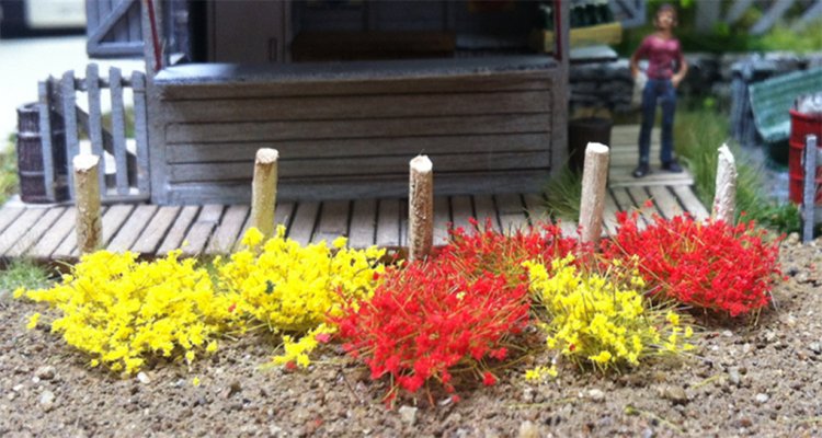 6mm Yellow and Red Tufts (100 pcs per pack) - Click Image to Close