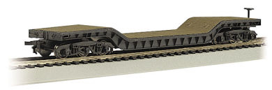 52' Center-Depressed Flat Car - with No Load (HO Scale) - Click Image to Close