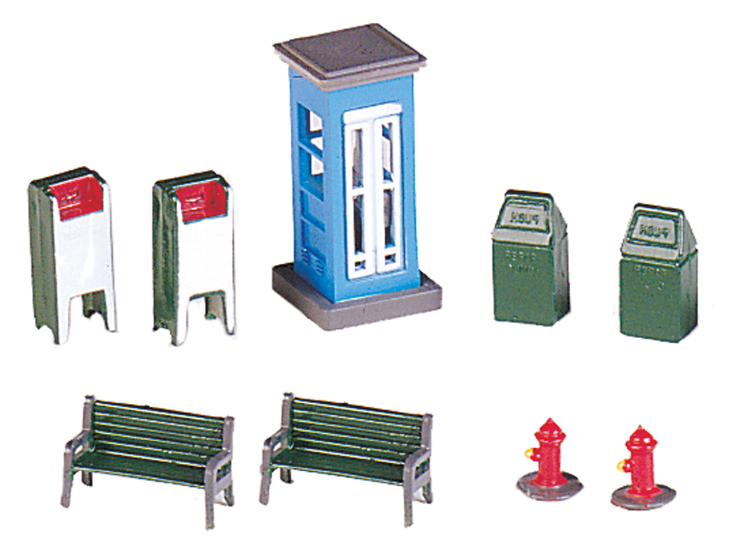 Plasticville Green Park Bench O-S Scale