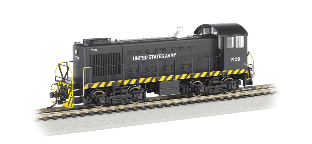 Bachmann HO 63405 Alco S2 Diesel Locomotive US Army 7109 with DCC and 
