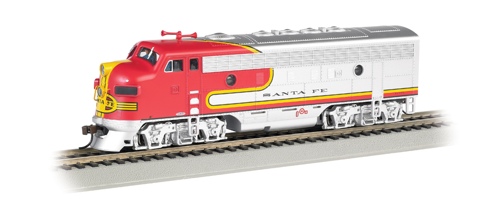 Santa Fe (Red &amp; Silver) - F7A - DCC Sound Value (HO Scale)