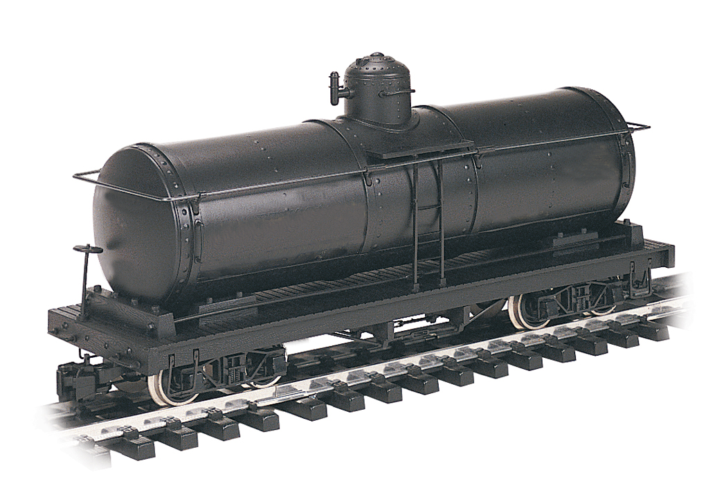 Painted Unlettered - Black - Single-Dome Tank Car
