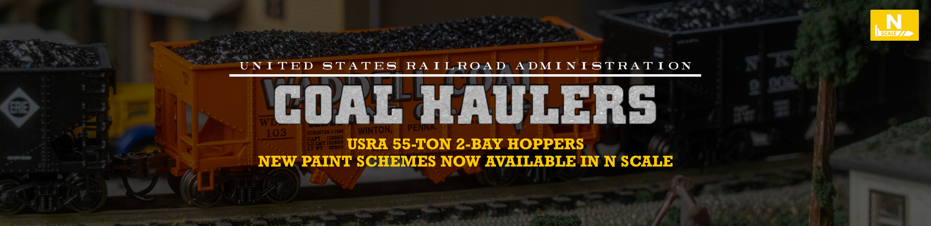 N Scale 55-Ton Hoppers