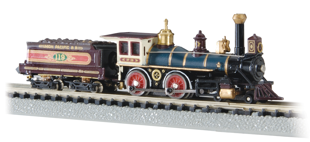 BACHMANN AMERICAN 4-4-0 UP STEAM LOCO &amp; TENDER UNION PACIFIC 