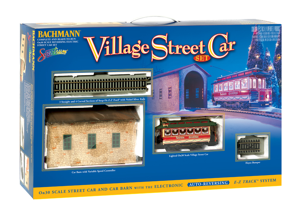 Christmas Streetcar Set [25017] - $275.00 : Bachmann Trains Online 