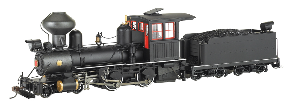 Black Wood Cab, Foot Board Pilot Outside Frame 4-4-0 - DCC 