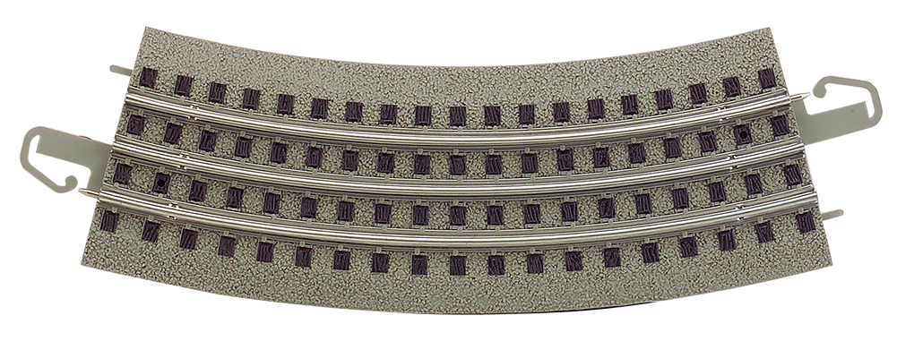 36 inch Diameter Curved Track (4 pcs) - carded - Click Image to Close