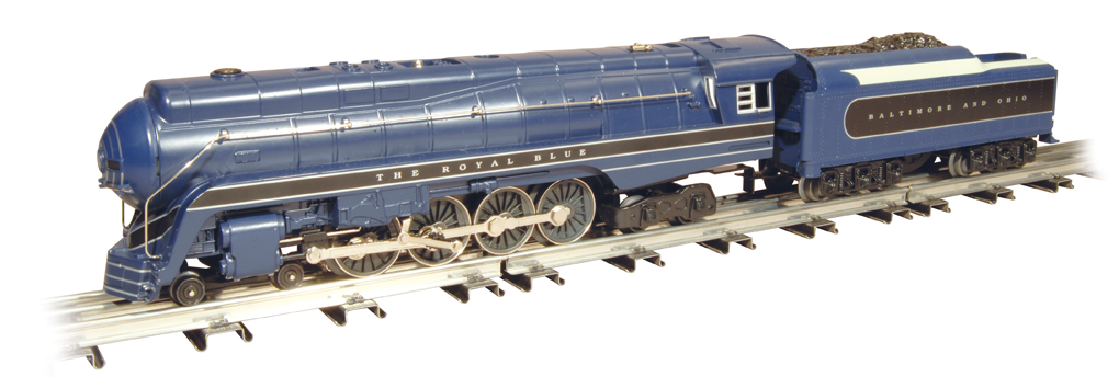 WILLIAMS ELECTRIC TRAINS B & O ROYAL BLUE J CLASS 4-8-4 ENGINE AND ...