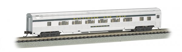 (image for) B&O® Silver w/ Blue stripe - 85 FT Coach w/ lighted interior