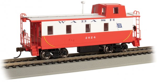(image for) Streamlined Caboose with Offset Cupola - Wabash #2824