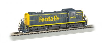 Santa Fe #2099 (Blue & Yellow) - RS-3 - E-Z App® Train Control