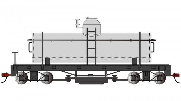 (image for) Track Cleaning Tank Car - Painted Unlettered - Silver