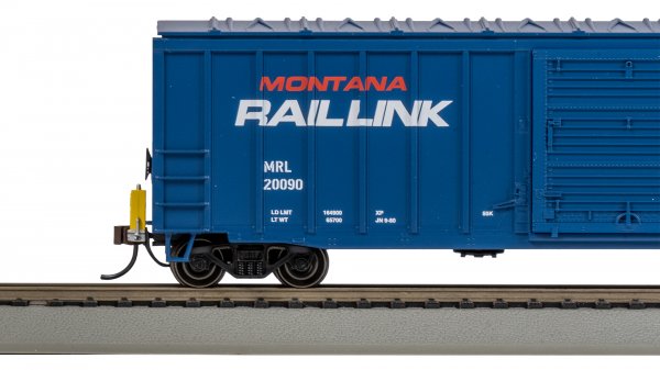 (image for) 50' Outside Braced Box Car with Flashing End of Train Device - Montana Rail Link #20090