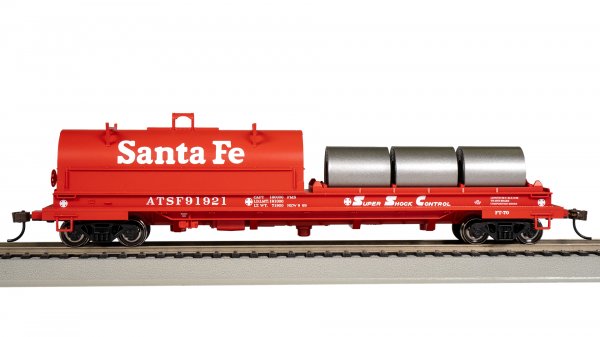 (image for) 55' Steel Coil Car - Santa Fe #91921 (with load)