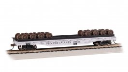 (image for) 52' Wheel Flatcar with Wheel Load - Pennsylvania Railroad #491211