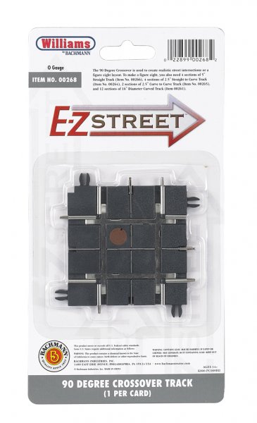 (image for) E-Z Street® 90 Degree Crossover Track (1/Card)